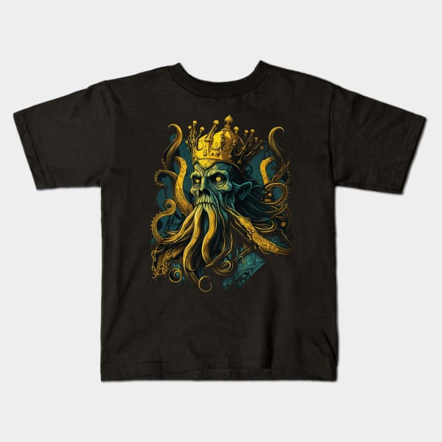 yellow king Kids T-Shirt by Trontee